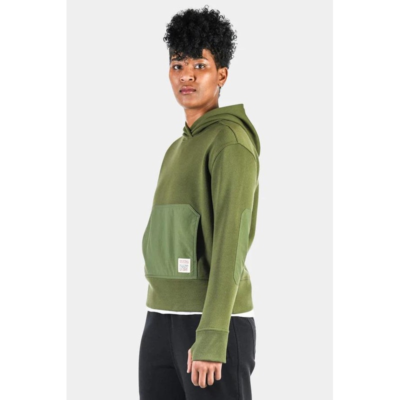 Dovetail Flagger Fleece Hoodie – Moss Green