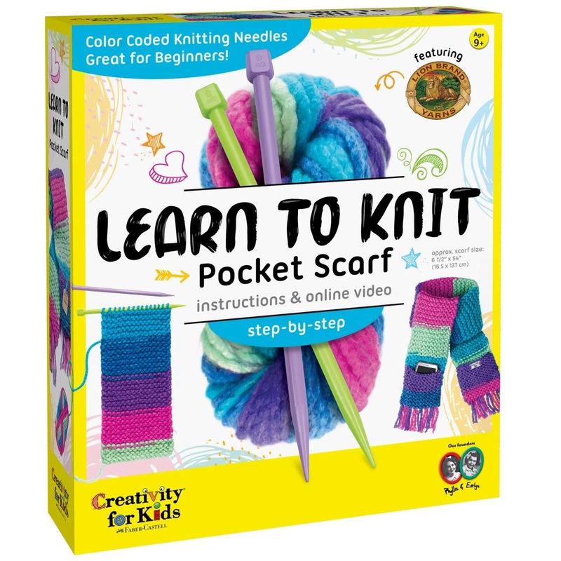 Faber Castell Learn To Knit Pocket Scarf