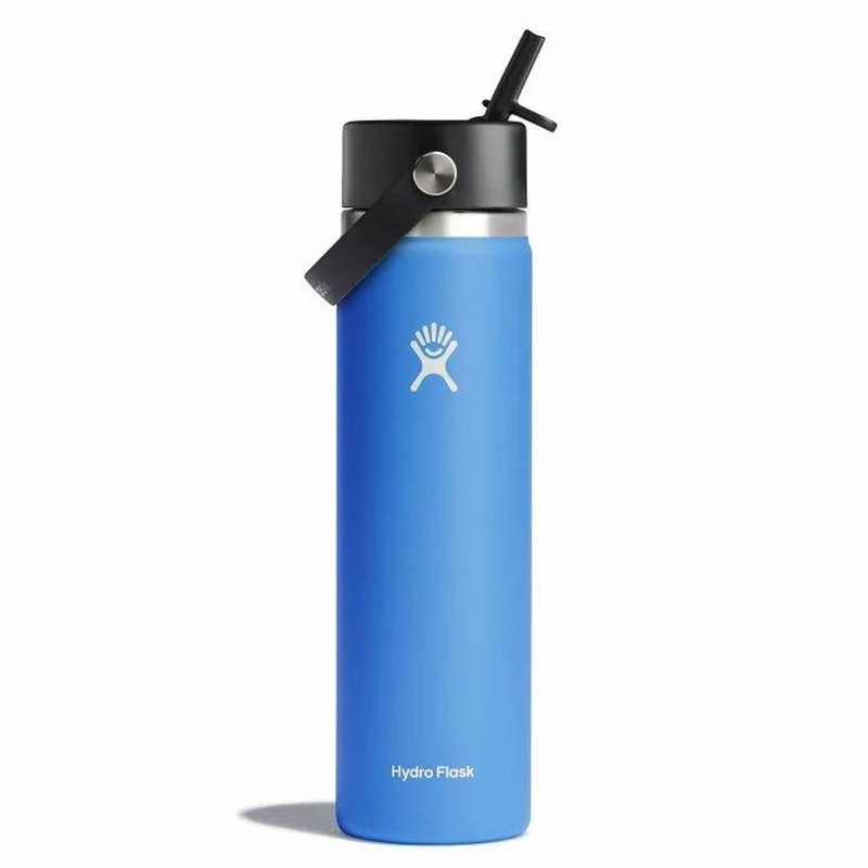 Hydro Flask 24 oz Wide Mouth with Flex Straw Cap- Cascade