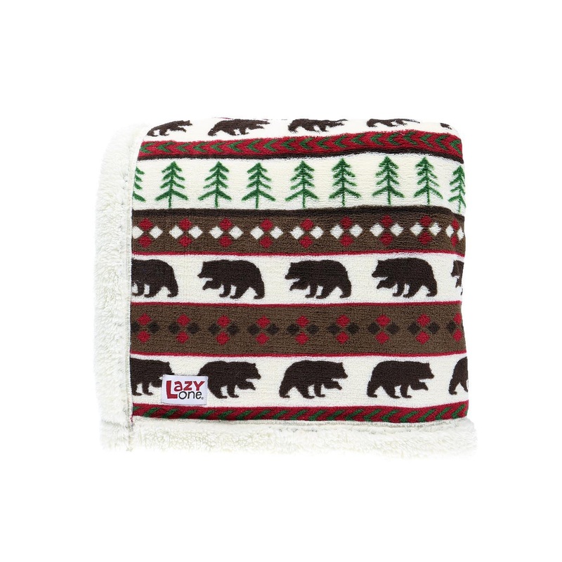 Lazy One Bear Fair Isle Blanket