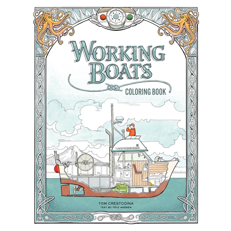 Penguin Working Boats Coloring Book