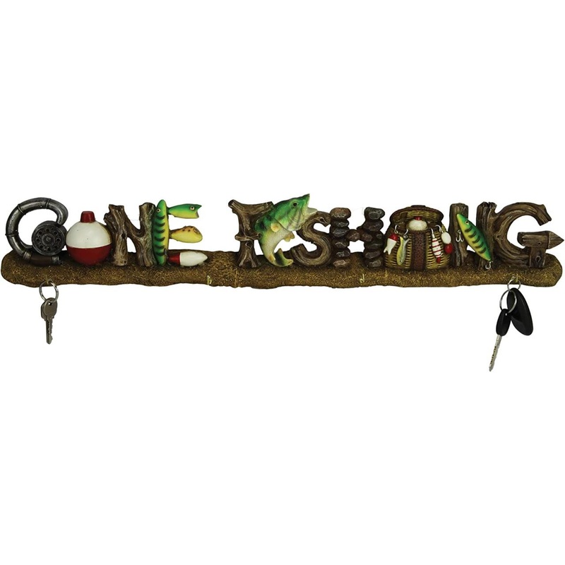 Rivers Edge Products Gone Fishing Key Rack
