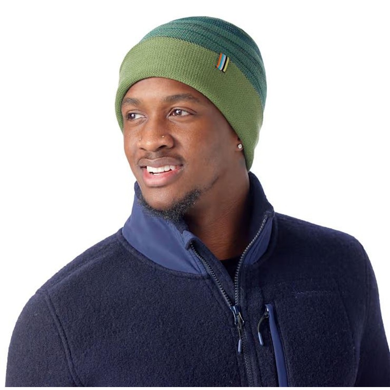 Smartwool Boundry Line Reversible Beanie – Fern Green