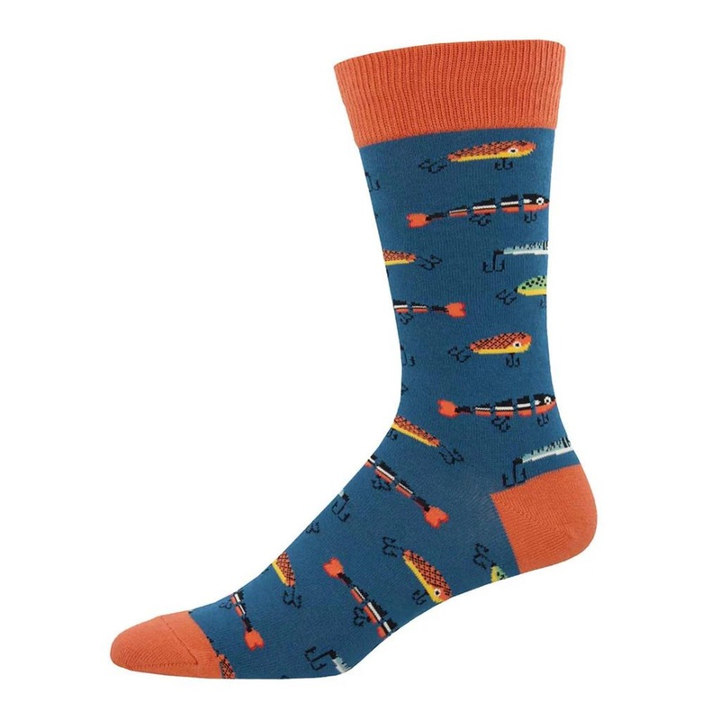 Socksmith Just Fishin – Steel Blue