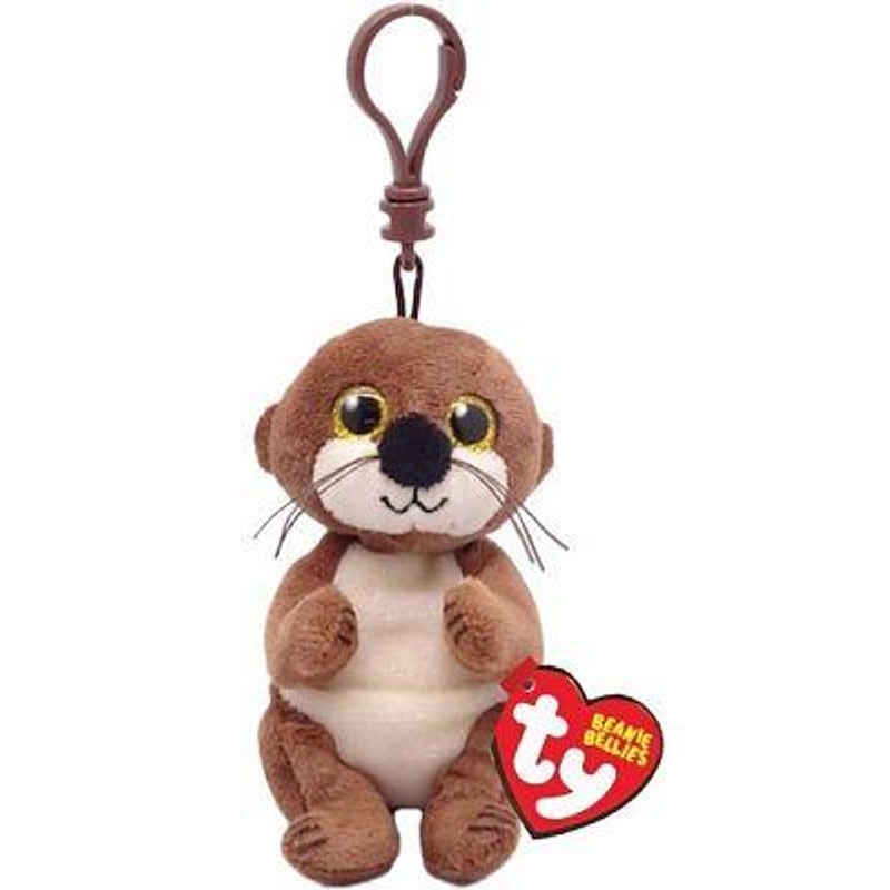 Ty Inc Beanie Bellies Clip Mitch the Brown Otter