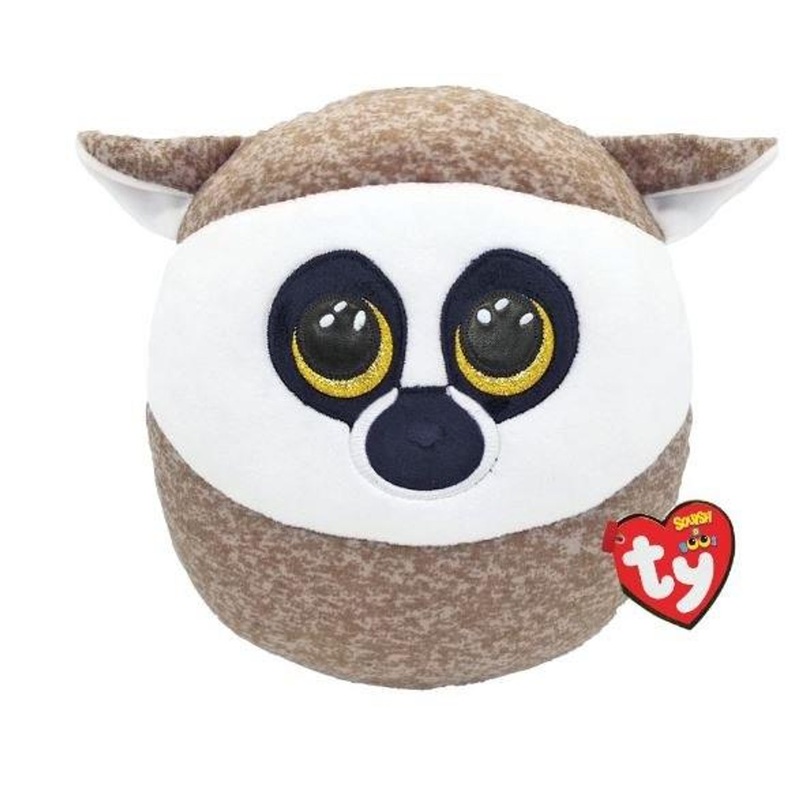 Ty Inc Linus the Brown and White Lemur (14″)