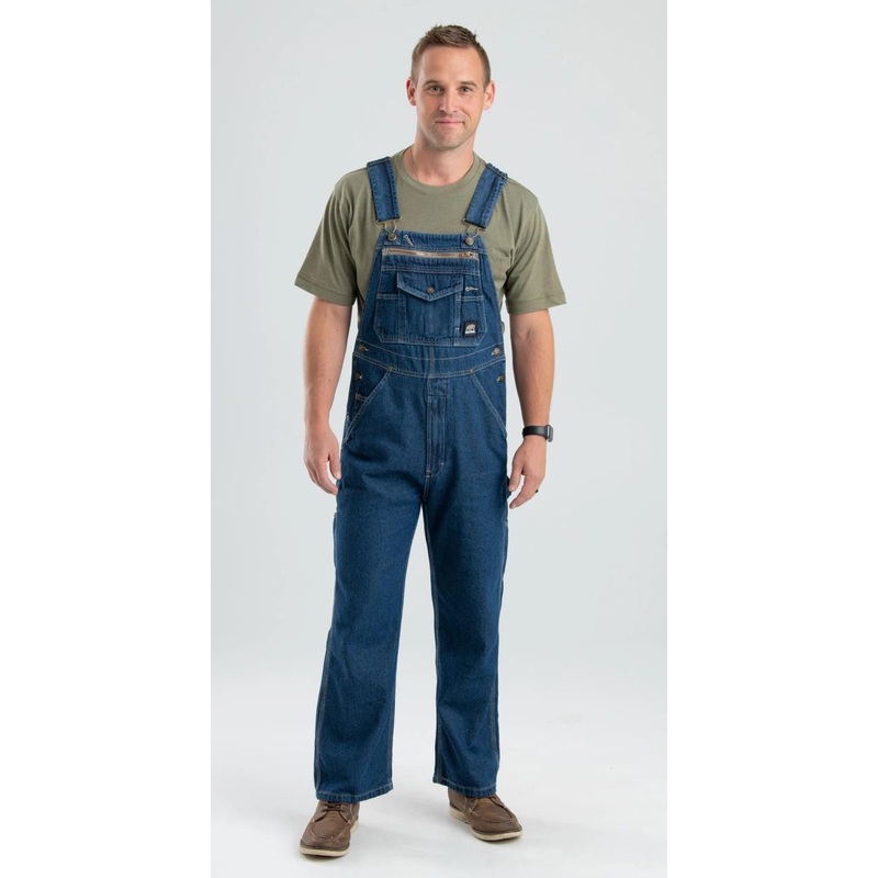 Berne Apparel Original Washed Denim Bib