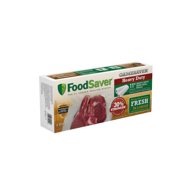 Foodsaver GameSaver Heavy Duty 11″x12′ Heat Seal Rolls, 2 Pack