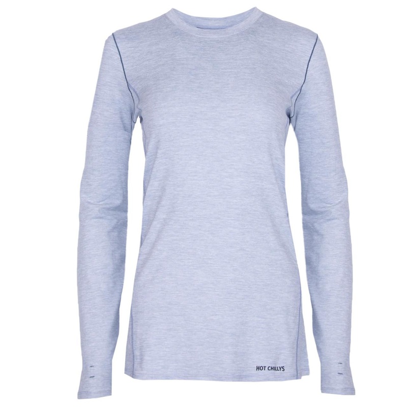 Hot Chillys Women’s Clima-Tek Crewneck – Ashley Blue Heather
