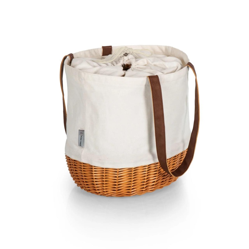 Picnictime Coronado Willow Basket Tote – Beige