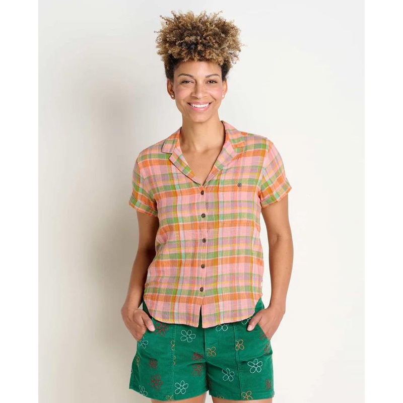 Toad & Co. Camp Cove Short Sleeve Shirt- Rockrose