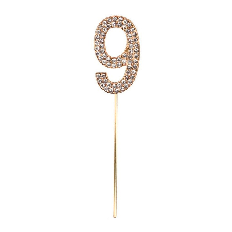 Creative Education Rhinestone Number 9 Decoration