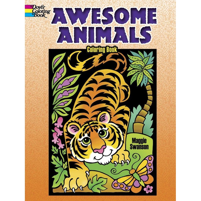 Dover Publications Awesome Animal Coloring Book