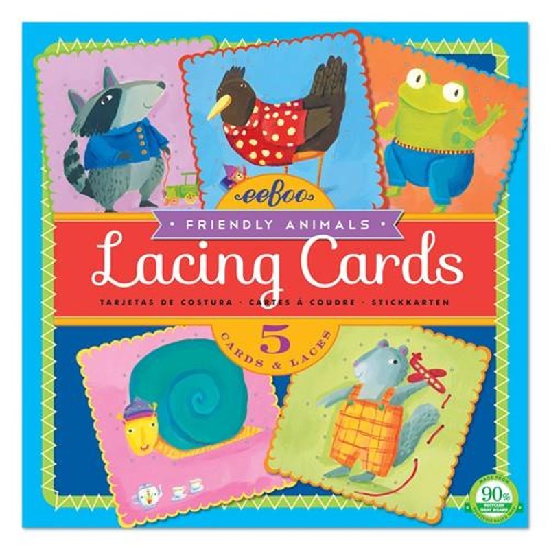 Eeboo Animals Lacing Card