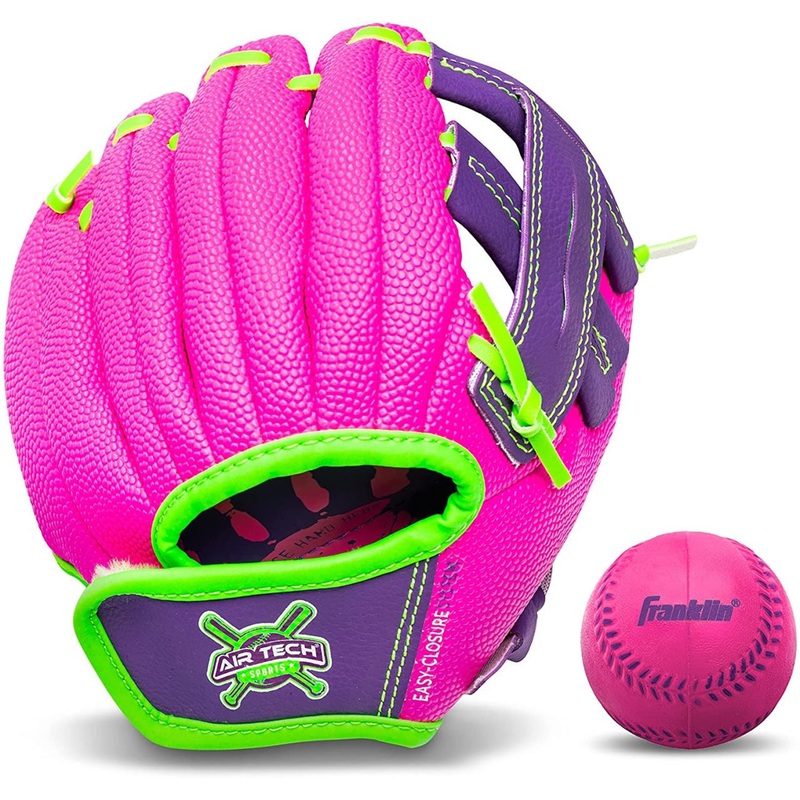 Franklin Sports Pink & Purple T-ball Glove