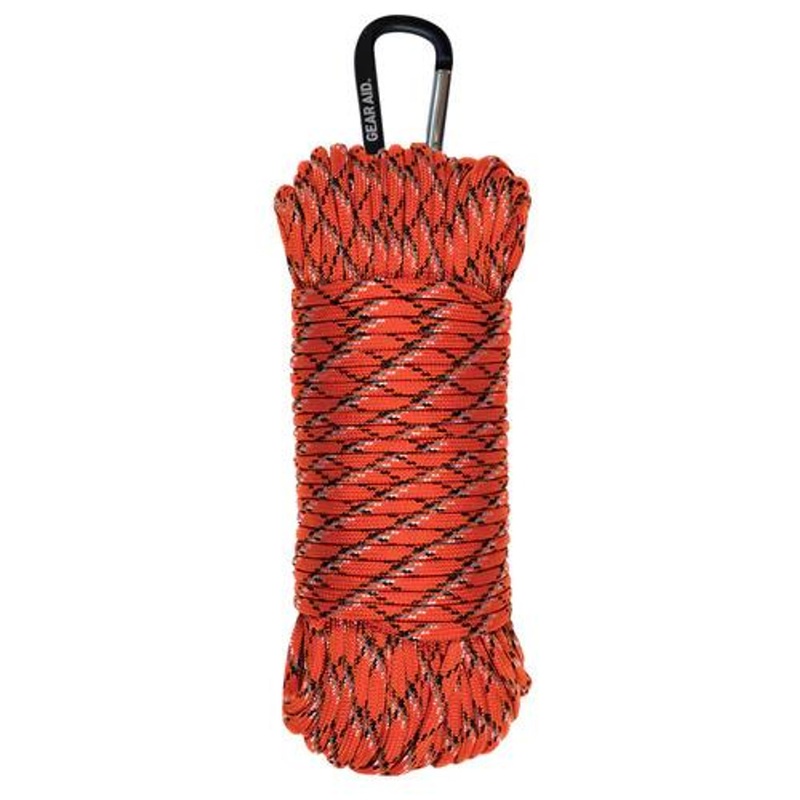 Gear Aid Inc. 100 ft Heavy-Duty 550 Paracord – Reflective Orange