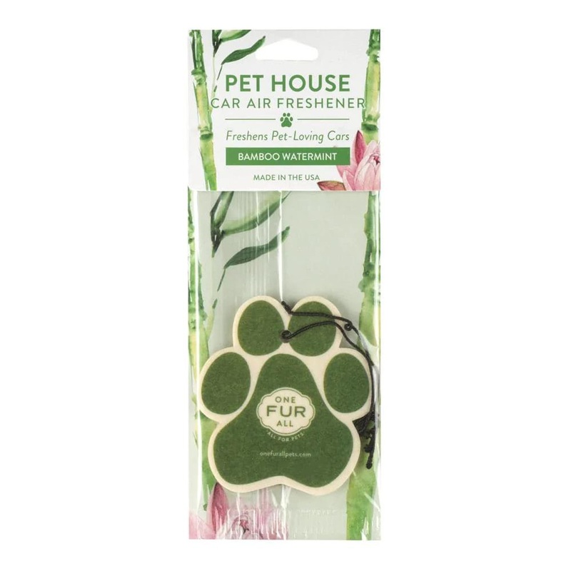 One Fur All By Pet House Babmoo Watermint Car Air Freshener