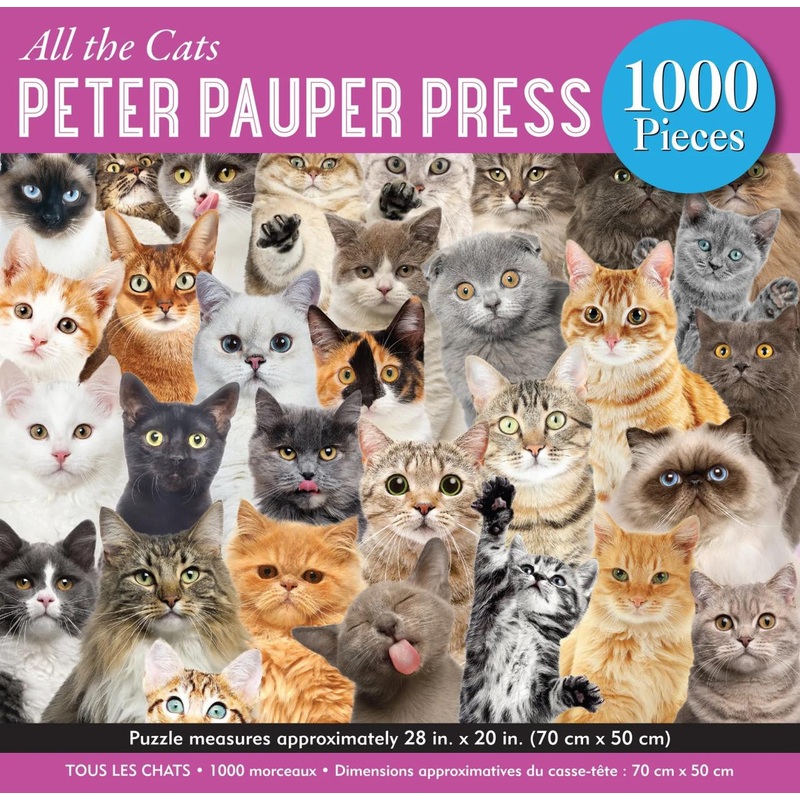 Peter Pauper All The Cats 1000pc Puzzle