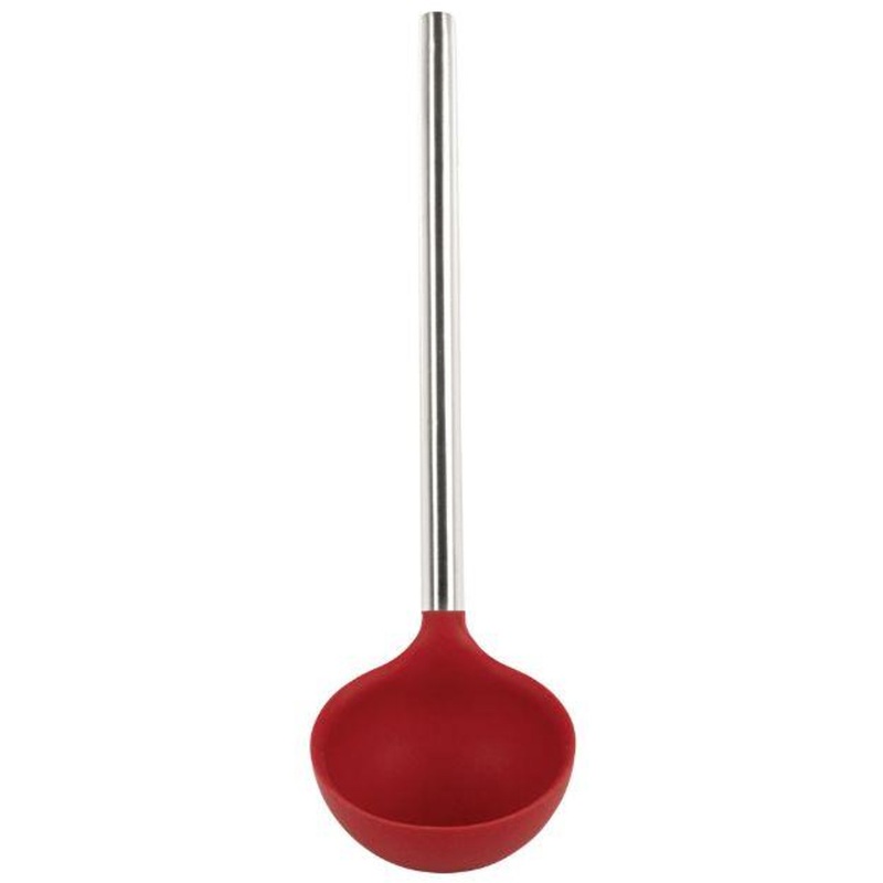Tovolo Silicone Ladle with Stainless Steel Handle – Cayenne