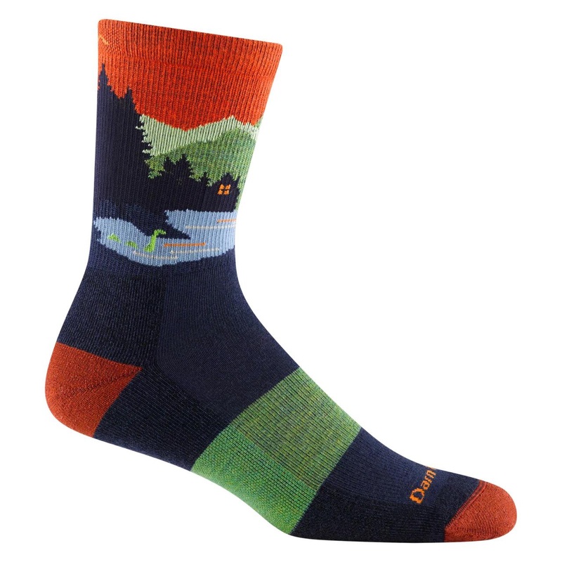 Darn Tough Vermont Men’s Close Encounters Micro Crew Midweight Hiking Sock – Eclipse