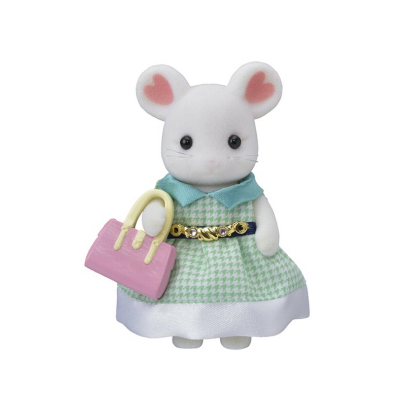 Epoch Everlasting Calico Critters Town Girl Series- Stephanie Marshmallow Mouse