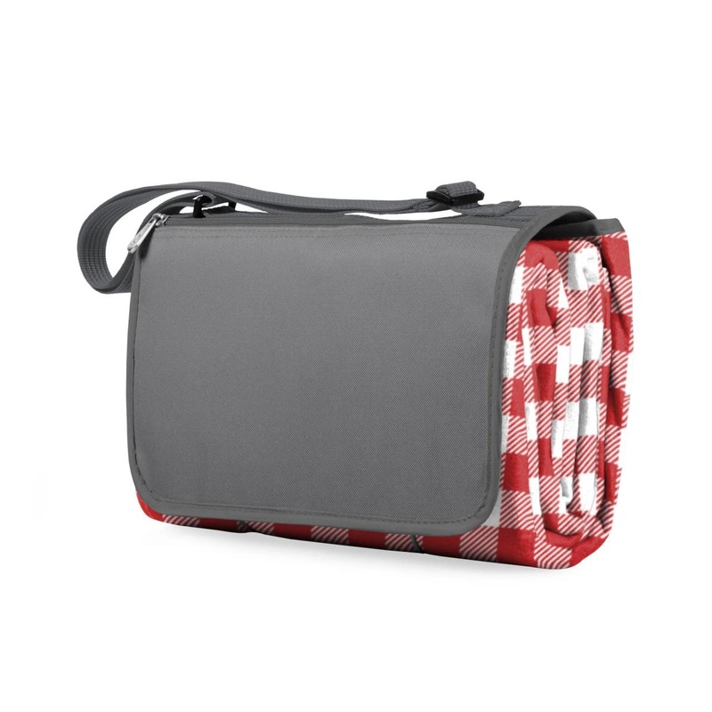 Picnictime Outdoor XL Picnic Blanket Tote – Red & White Gingham