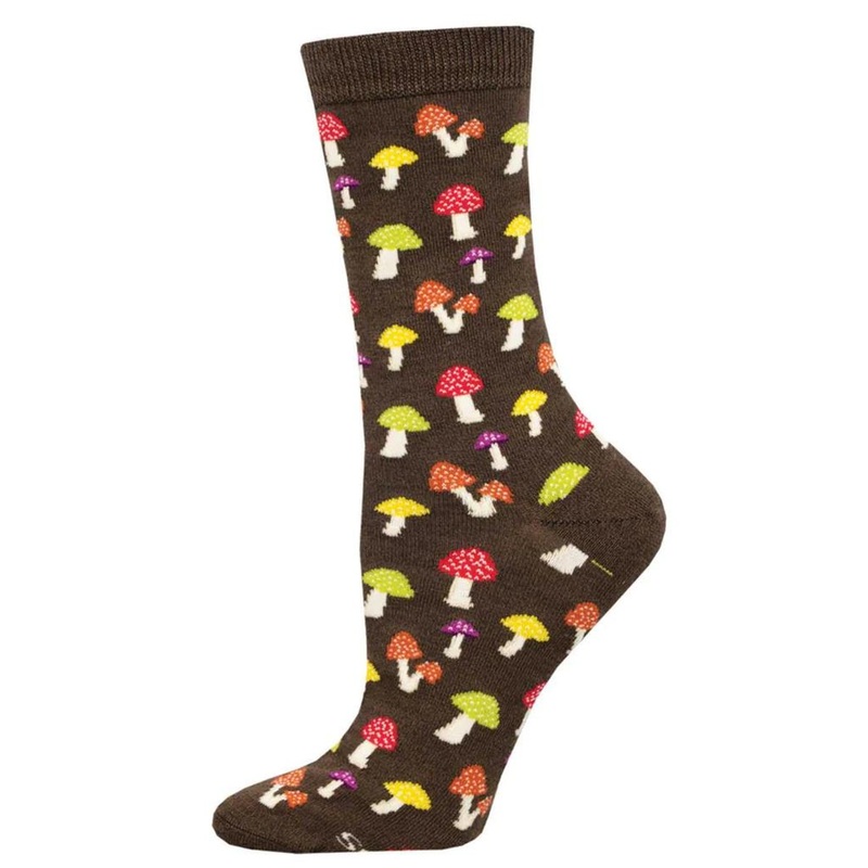 Socksmith Colorful Caps Crew Socks – Brown