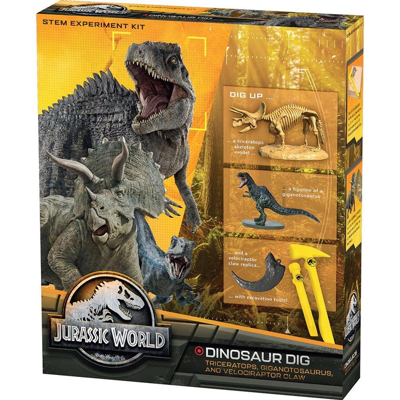 Thames & Kosmos Jurassic World: Dinosaur Dig – Triceratops, Giganotosaurus, and Velociraptor Claw