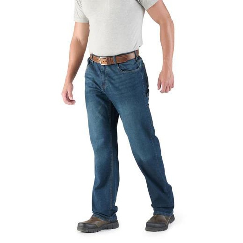 Berne Apparel Heartland Flex Relaxed Fit Carpenter Jean – Classic Stone Wash