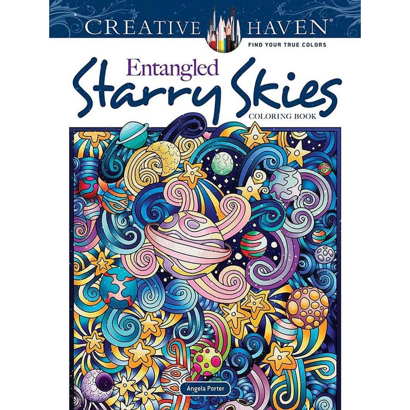 Dover Publications Entangled Starry Skies Coloring Book