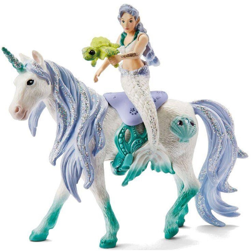 Schleich Mermaid Riding on Sea Unicorn