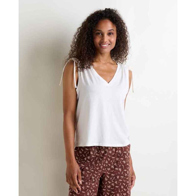Toad & Co. Anza Cinch Tank – Egret