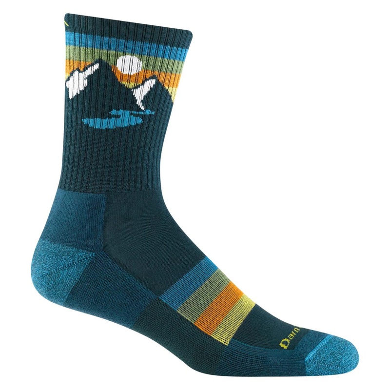 Darn Tough Vermont Men’s Sunset Ridge Micro Crew Lightweight Hiking Sock – Bottle