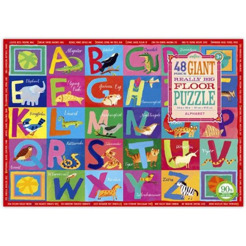 Eeboo Alphabet Giant Floor Puzzle 48pc