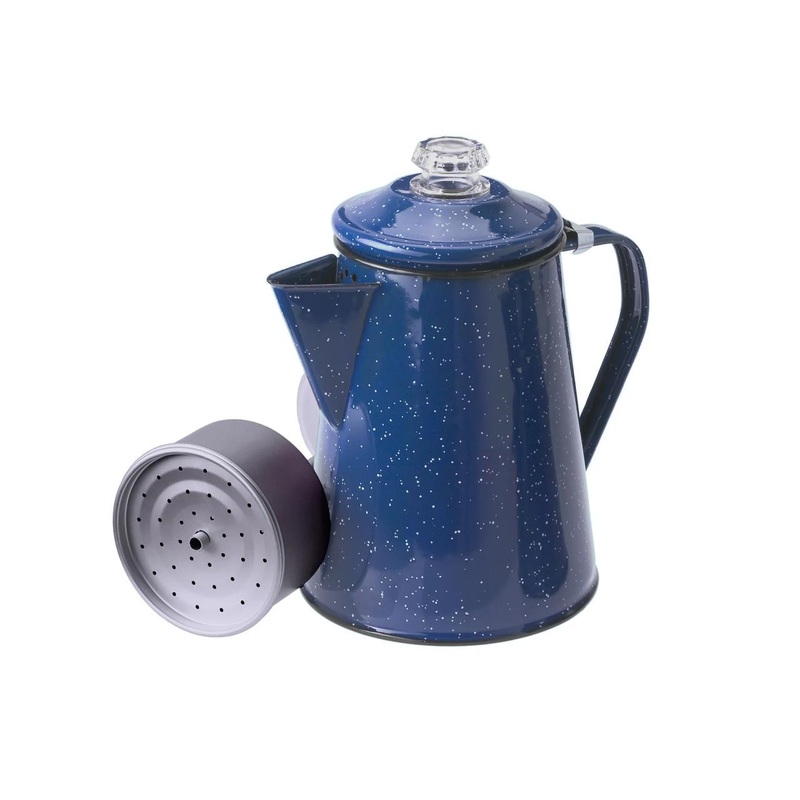 Gsi Outdoors 12 Cup Blue Enamel Coffee Percolator