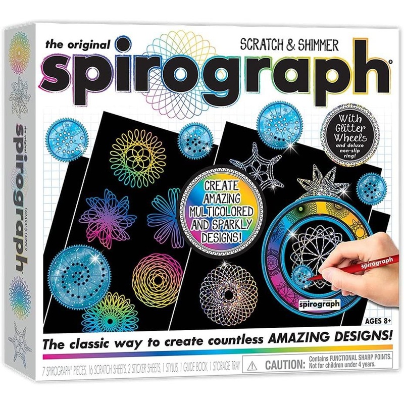 Kahootz Spirograph Scratch & Shimmer