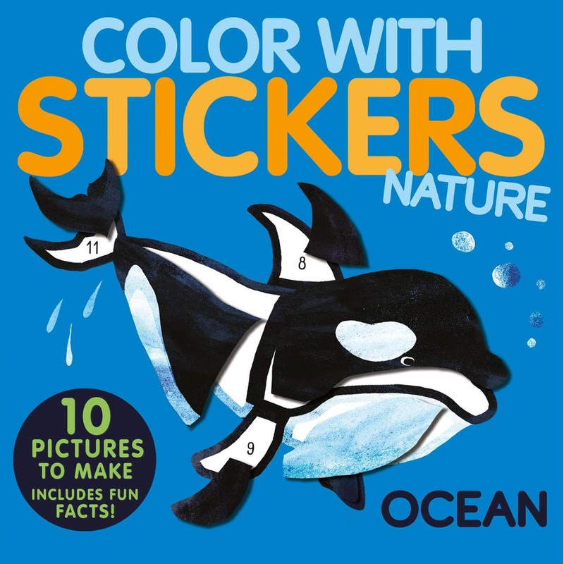 Random House Books Color With Stickers Nature Ocean