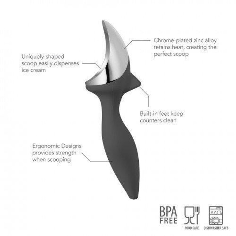 Tovolo Tilt Up Ice Cream Scoop Charcoal