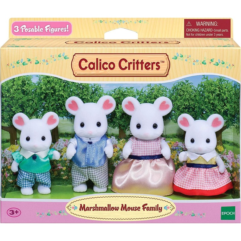 Epoch Everlasting Marshmellow Mouse Family