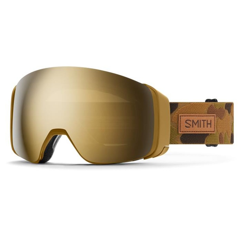 Smith Optics 4D Mag – Coyote Pow Hunter + ChromaPop Sun Black Gold Mirror Lens