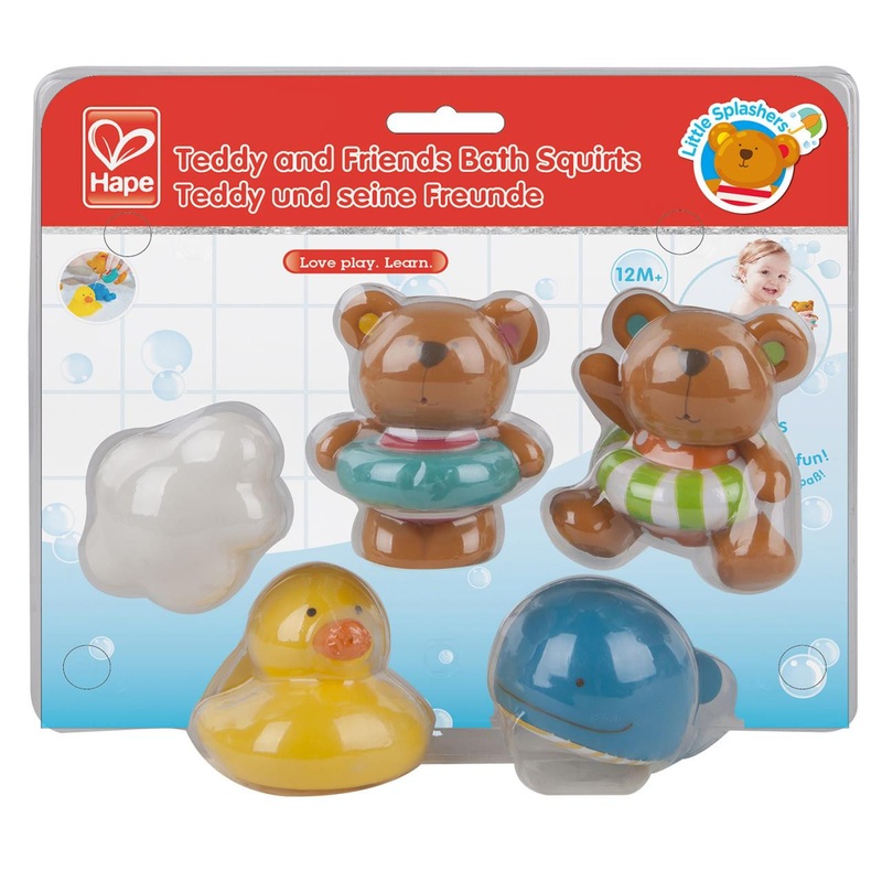 Hape International Teddy And Friends Bath Squirts