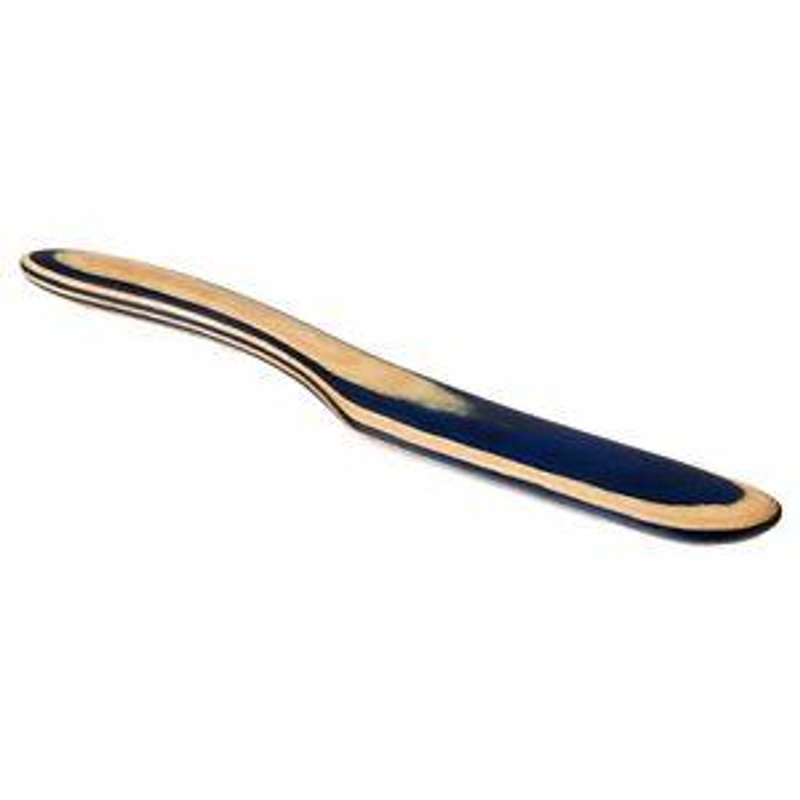 Island Bamboo 8″ Blue Pakkawood Wooden Spreader