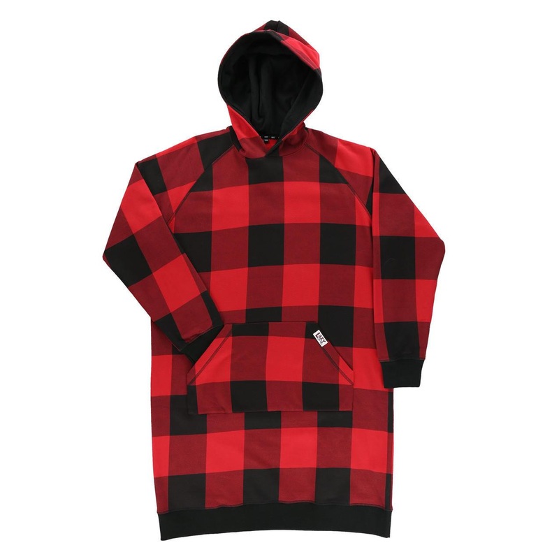 Lazy One Red Plaid Sleep Hoodie