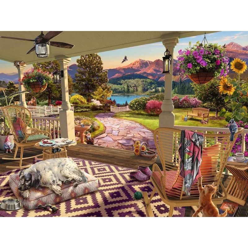 Ravensburger Cozy Front Porch 750pc Puzzle