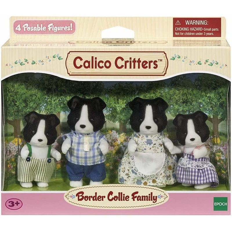 Epoch Everlasting Calico Critter Border Collie Family