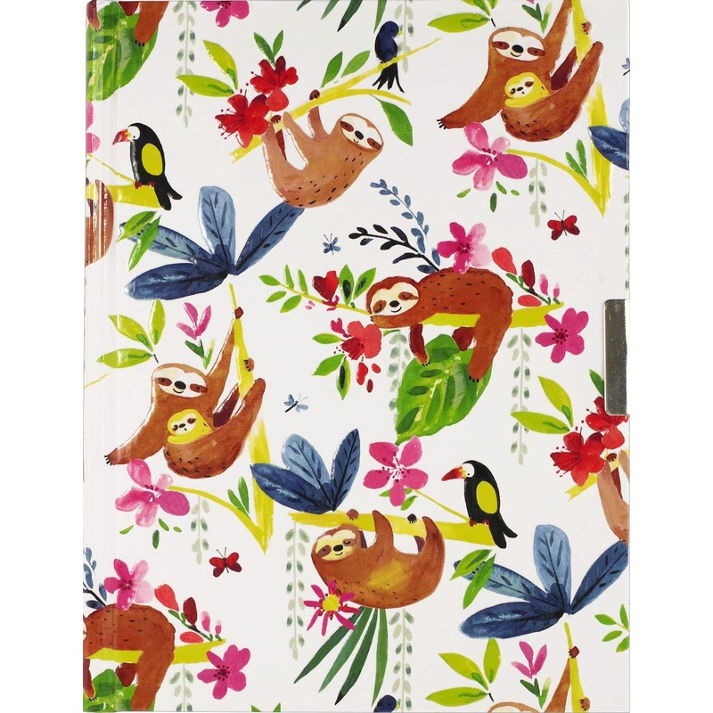 Peter Pauper Locking Swinging Sloths Journal