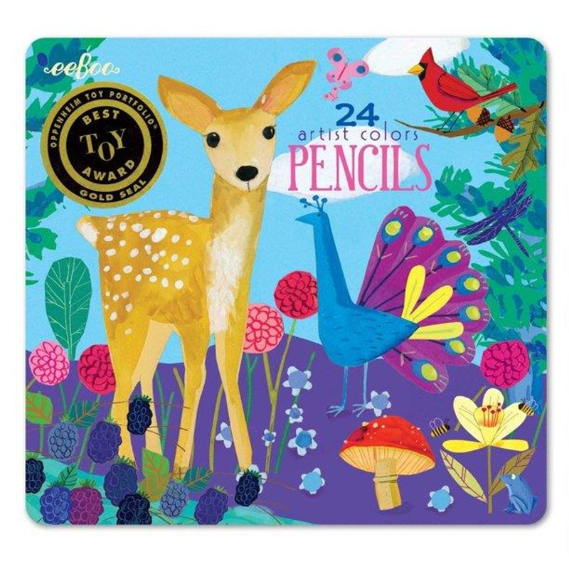 Eeboo Life On Earth 24 Colored Pencil Pack