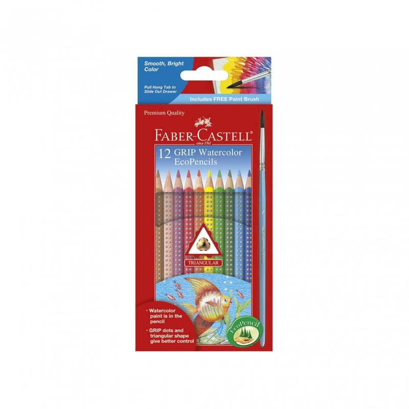 Faber Castell GRIP Watercolor EcoPencils 12ct