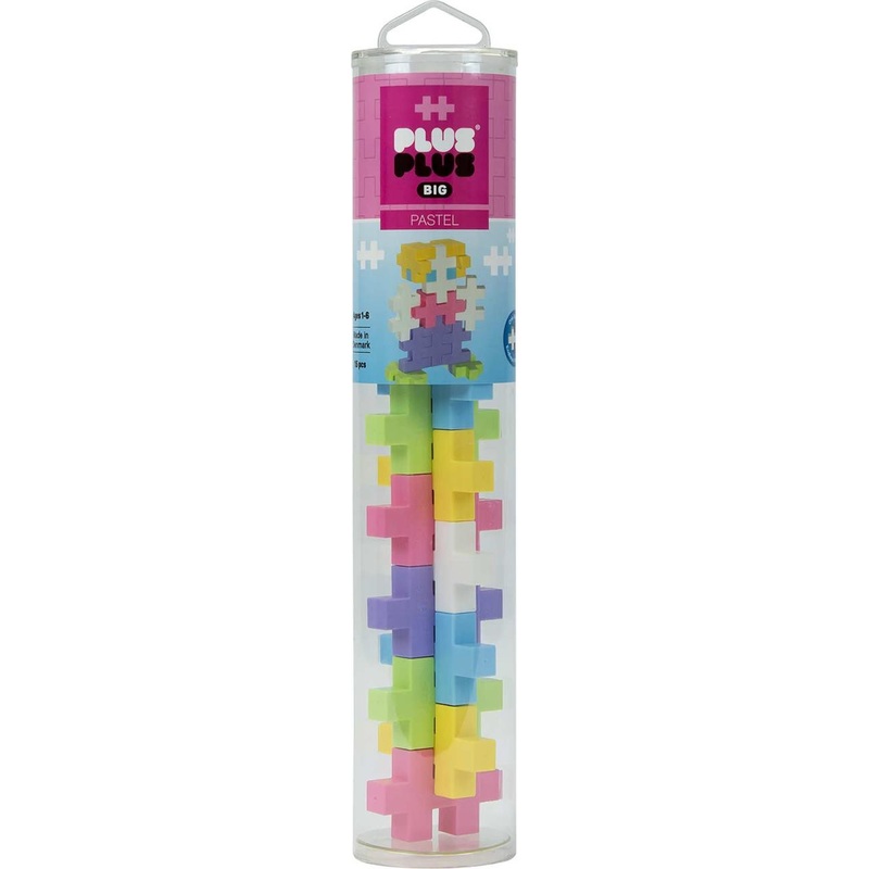 Plus Plus Big 15pc Tube Pastel