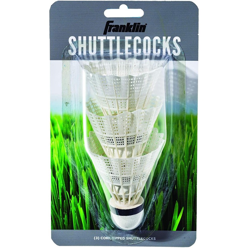 Franklin Sports White Nylon Shuttlecock Pack of 3